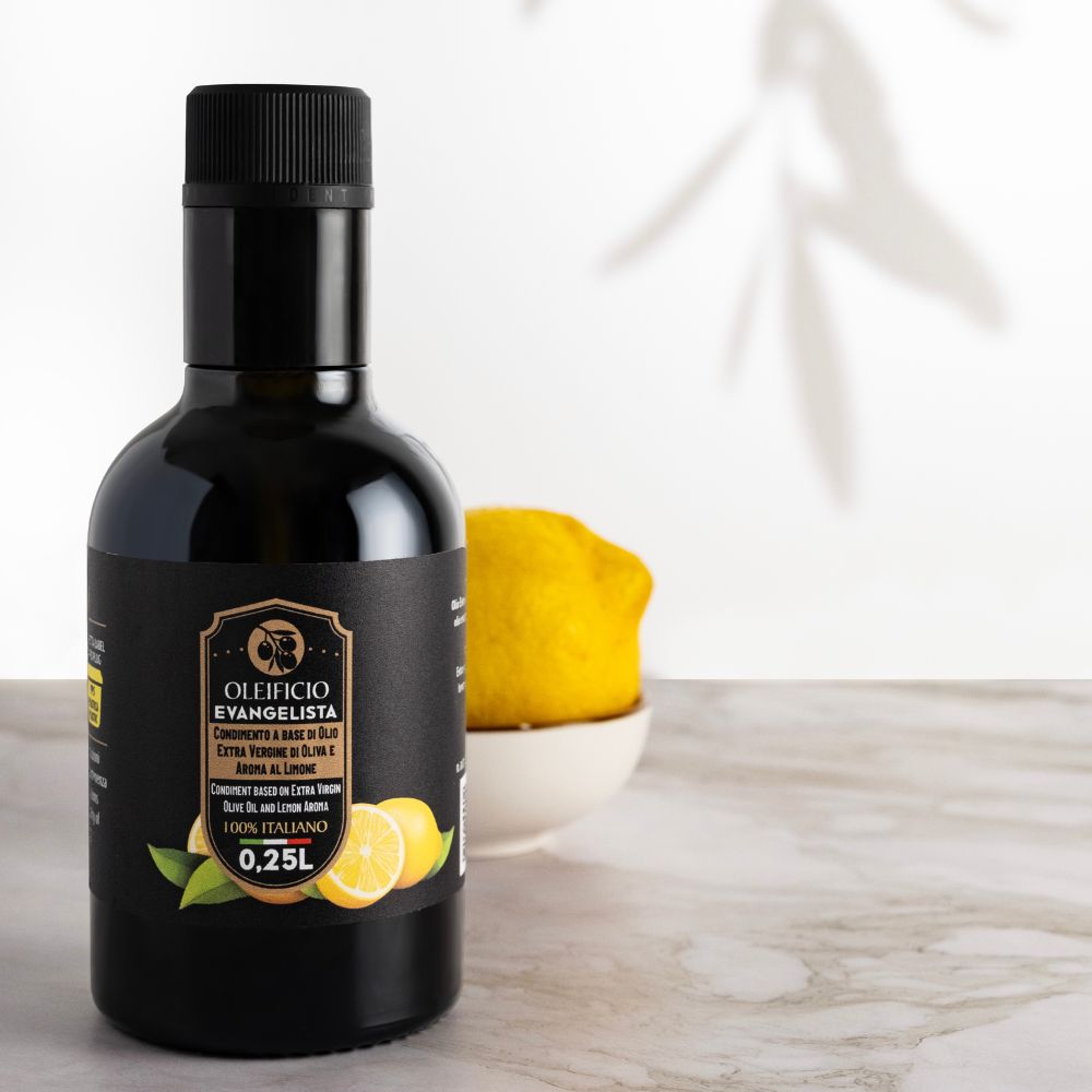 Olio extravergine di oliva aromatizzato al limone 250 ml - immagine 2