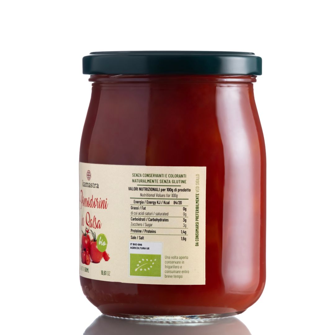 Pomodorini in salsa Bio 580 ml. - immagine 3